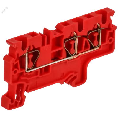 ARMAFIX Клемма пружинная CX4-3 трехконтактная красная IEK