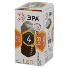 Лампочка светодиодная ЭРА STD LED R39-4W-827-E14 Е14 / Е14 4Вт рефлектор теплый белый свeт