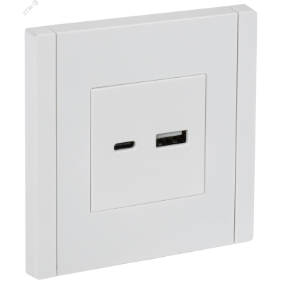 FORTE&PIANO Розетка USB A+C 18Вт FP251 белый IEK