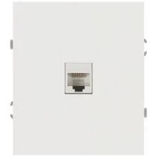 Розетка скрытого монтажа в рамку информационная RJ45 белый 16-3107-01 Arktik