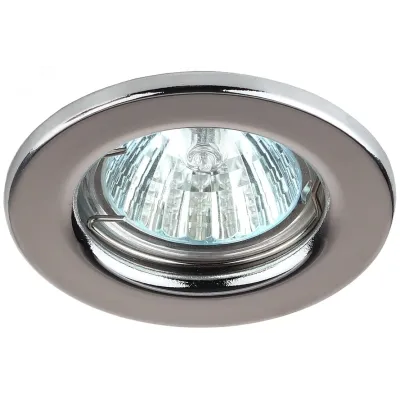 ST1 CH Светильник ЭРА штампованный MR16,12V/220V, 50W хром (100/3000)