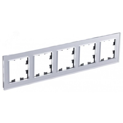 ATLASDESIGN NATURE рамка пятипостовая, ОРГАНИЧЕСКОЕ СТЕКЛО АЛЮМИНИЙ