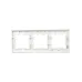 BRITE Рамка 3 поста РУ-3-2-Бр стекло белый матовый IEK
