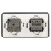 Блок розетка с выключателем ЭРА Эксперт 11-7522-01 двойной IP55, 16A(10AX)-250В, СУ, белый