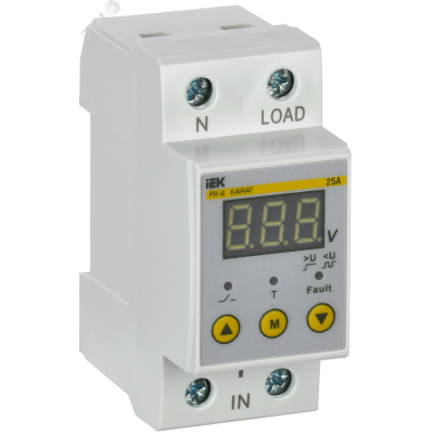 Реле напряжения РН-д однофазное 36 мм 25А