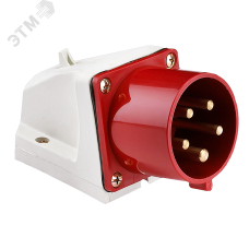 Вилка стационарная 525 3Р+РЕ+N 32А 380В IP44 EKF PROxima