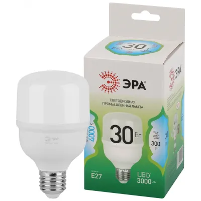 Лампа светодиодная ЭРА GREEN LINE LED POWER T70-30W-840-E27 GL Е27 30 Вт колокол яркий белый свет