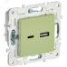 SKANDY Розетка USB A+C 3,1А SK-R14G мятный IEK