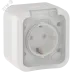 TORS Розетка 1-местная заземляющим контактом и крышкой 16А IP55 TS320 белый IEK TORS Розетка 1-местная заземляющим контактом и крышкой 16А IP55 TS320 белый IEK