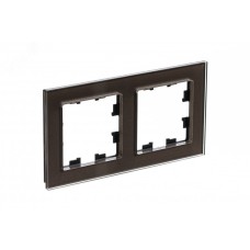 Рамка двухпостовая ATLASDESIGN NATURE, ОРГАНИЧЕСКОЕ СТЕКЛО МОККО