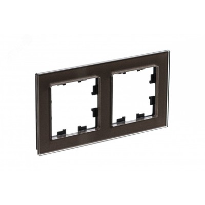 Рамка двухпостовая ATLASDESIGN NATURE, ОРГАНИЧЕСКОЕ СТЕКЛО МОККО