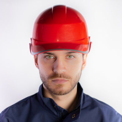 Каска защитная строительная BASEBALL DIAMOND V цвет Красный