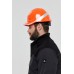 Каска защитная DIAMOND VI WIND из ABC с вентиляцией оранжевого цвета
