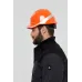 Каска защитная DIAMOND VI WIND из ABC с вентиляцией оранжевого цвета