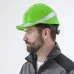 Каска защитная DIAMOND VI WIND из ABC с вентиляцией зеленого цвета