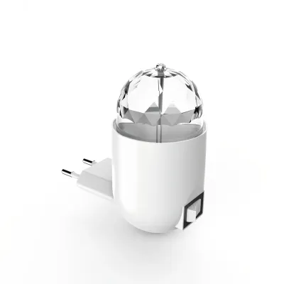 "Светильник розеточный MOOD 3W 220-240V белый с фиксированной проекцией ""диско""  LED 1/10/100"