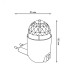 "Светильник розеточный MOOD 3W 220-240V белый с фиксированной проекцией ""диско""  LED 1/10/100"