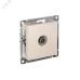 Розетка ATLASDESIGN TV проходная 4DB механизм бежевый