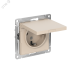 ATLASDESIGN РОЗЕТКА с заземл. со шторк. с крышкой, 16А, IP20, механизм, ПЕСОЧНЫЙ