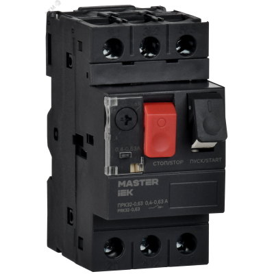 Пускатель ПРК32-0,63 In=0,63A Ir=0,4-0,63A Ue 660В ИЭК