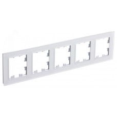 ATLASDESIGN NATURE рамка пятипостовая, МАТОВОЕ ОРГАНИЧЕСКОЕ СТЕКЛО БЕЛЫЙ