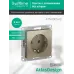 Розетка ATLASDESIGN с заземлением 16А механизм шампань