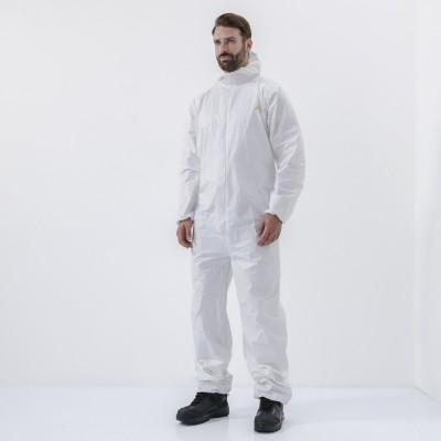 Комбинезон с капюшоном DT115 , белого цвета, размер 3XL