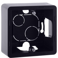 Коробка для накладного монтажа 1-местная антрацит INSPIRIA