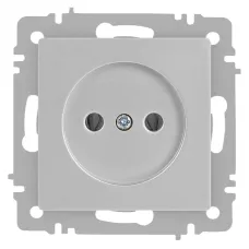 Розетка Intro Accent 6-201-03 2P, 16А-250В, IP20, СУ, алюминий