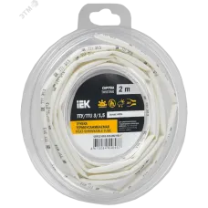 Трубка термоусадочная ТТУ нг-LS 3/1,5 белая (2м/упак) IEK