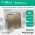 Выключатель двухклавишный ATLASDESIGN схема 5 10АХ механизм шампань