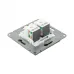 Механизм розетки RJ45 - 2шт  (cat5)  графит Эпика EKF