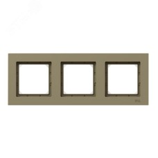 Рамка 3-местная IP44  шамп.  пластик Эпика EKF