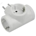 STANDARD Тройник Т-01/03 3 места с заземлением 16А белый IEK
