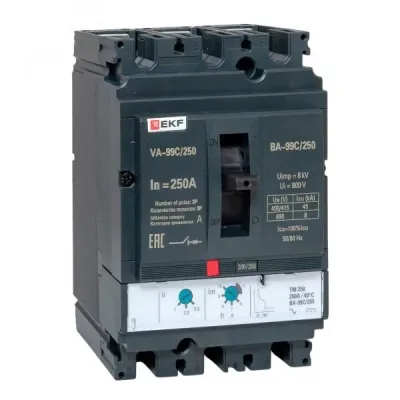 Автоматический выключатель ВА-99C 250/250А 3P 45кА EKF