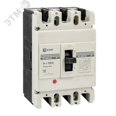 Выключатель автоматический ВА-99М 250/160А 3P 35кА с электромагнитным расцепителем PROxima
