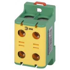 "Клемма силовая вводная КСВ ЭРА NO-224-142 двойная (KE67.3) 16-95 мм? желтая/зеленая ""PE"""