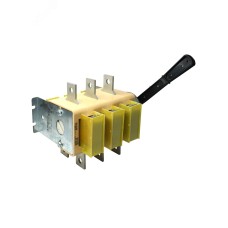 Выключатель-разъединитель ВР32-39 В 71250-32 УХЛ3, 630А, съёмная боковая смещённая рукоятка, 3-х полюсный на два направления, с дугогасительными кам