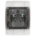12-2107-01 ЭРА Розетка 2X2P, 16A-250В, IP20, Эра12, белый (10/100/1600)