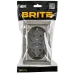 BRITE Розетка 2-местная с заземлением с защитными шторками 16А в сборе РСш12-3-БрГН металл хром/никель IEK
