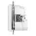 Розетка Intro Accent 6-410-01 P+E Schuko со шторками, 16А-250В + 2хUSB, IP20, СУ, белый