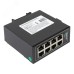 Коммутатор промышленный неуправляемый U-8T, 8 портов 10/100Base-T(X) RJ45, монтаж на динрейку TSX EKF