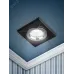 DK8 CH/BK Светильник ЭРА декор стекло квадрат MR16,12V/220V, 50W, хром/черный (50/2100)
