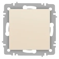 Кнопка Intro Accent 6-109-02 , 10А-250В, IP20, СУ, слоновая кость