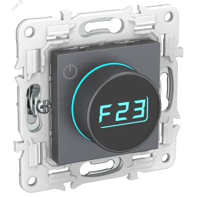 SKANDY Термостат электронный с индикацией SK-T01T титан IEK