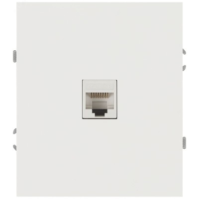 Розетка скрытого монтажа в рамку информационная RJ45 белый матовый 16-3107-08 Arktik