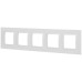Рамка для розеток и выключателей ЭРА Elegance 14-5015-01 Classic, на 5 постов, белый