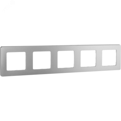 Рамка 5-местная алюминий INSPIRIA