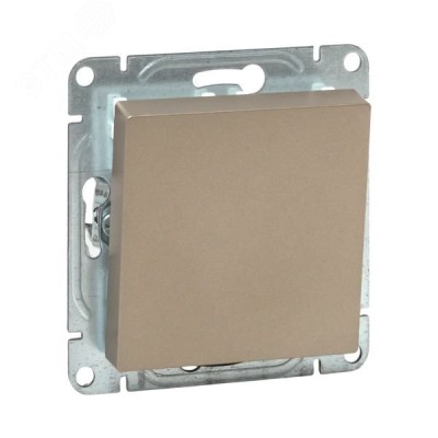 Механизм выключателя. одноклавишный. кнопочный. шампань Эпика EKF