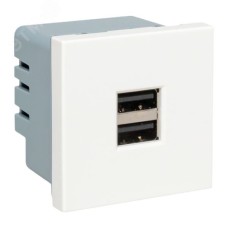 Розетка USB, сила тока 2.1 А (2 гнезда) без индикатора